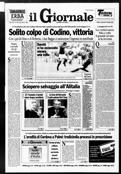 Il giornale : quotidiano del mattino